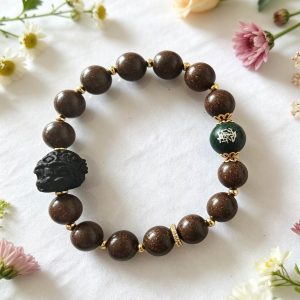 image10 D18 Mind & Serenity Green Heart · Herbal Beads Bracelet